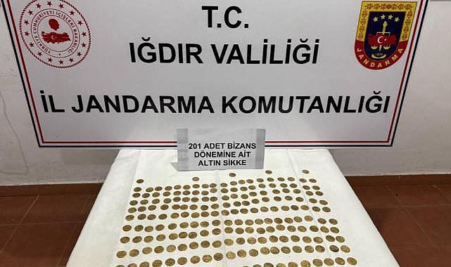Iğdır'da 201 Bizans sikkesi yakalandı