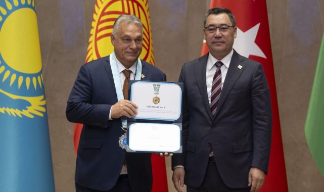 Macaristan Başbakanı Orban'a 'Türk Dünyası Ali Nişanı' verildi