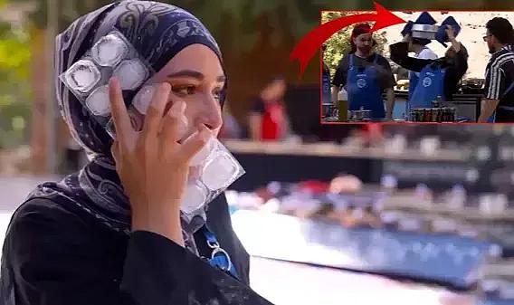 MasterChef yarışmacısının yüzüne kızgın yağ döküldü