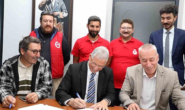 Mudanya Belediyesi’nde sözleşme sevinci