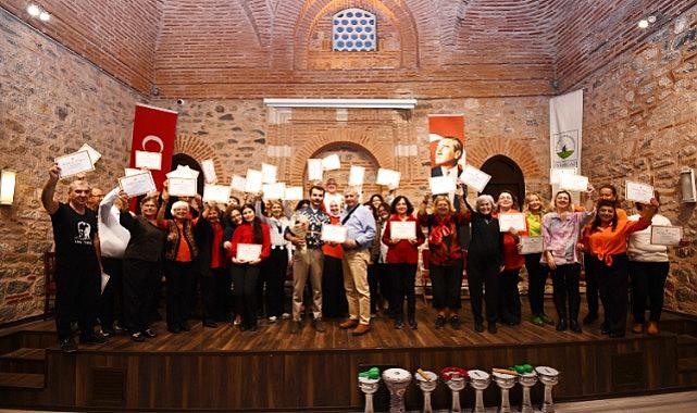 Osmangazi'de ritim atölyesi kursiyerleri sertifikalarını aldı