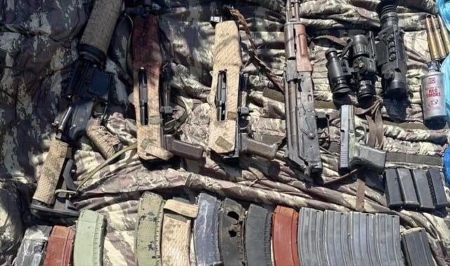 PençeKilit'te silah ve mühimmat ele geçirildi