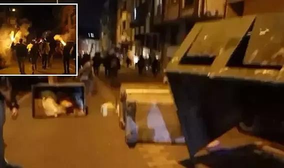 Terör örgütü yandaşları, Esenyurt'u savaş alanına çevirdi! Kürdistan sloganlarıyla çöpleri ateşe verdiler