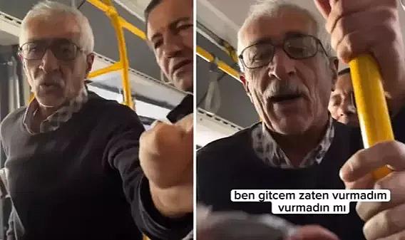 Yaşlılara yer vermesini istedi, aldığı cevap üzerine genç kızı tokatladı
