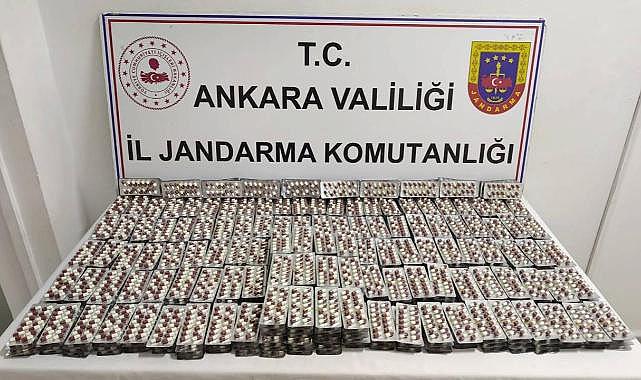 Ankara'da 7 bin 650 uyuşturucu hap ele geçirildi