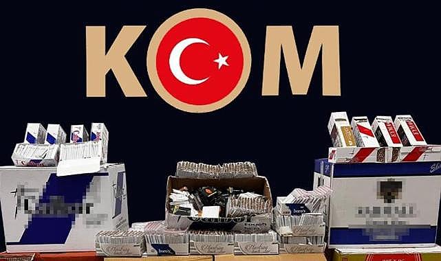 Kocaeli'de gümrük kaçağı 100 bin makaron ele geçirildi