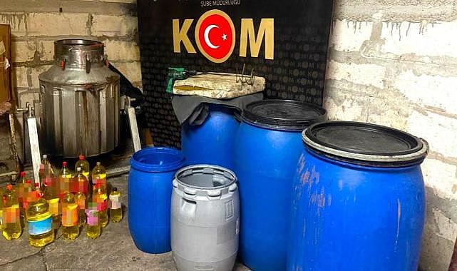 Yalova'da 68 litre sahte içki ele geçirildi