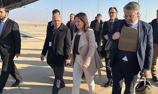 Almanya Dışişleri Bakanı Baerbock, Şam'a çelik yelekle geldi