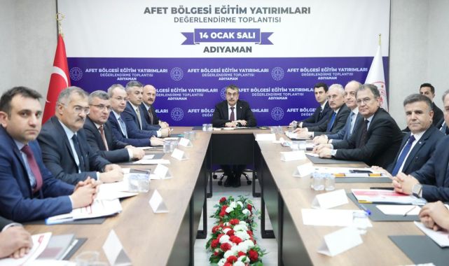Bakan Tekin, 'Afet Bölgesi Eğitim Yatırımları Değerlendirme Toplantısı'na katıldı