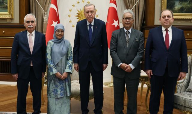 Cumhurbaşkanı Erdoğan, Malezya yüksek mahkeme başkanlarını kabul etti