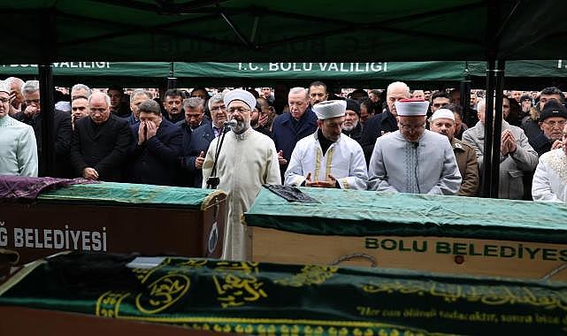 Cumhurbaşkanı Erdoğan, yangın faciasının yaşandığı Bolu'da