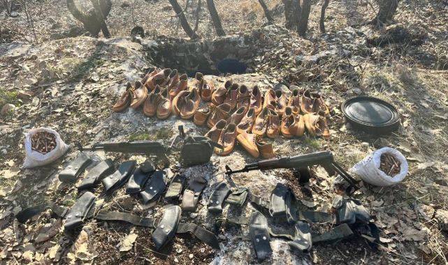 Diyarbakır’da PKK’ya ait silah ve mühimmat bulundu