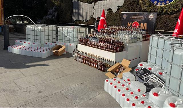 İstanbul'da 32 bin 862 litre kaçak alkol ele geçirildi