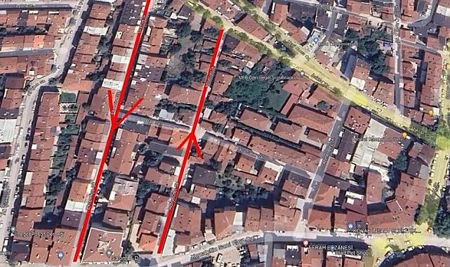 İnegöl'de iki sokakta tek yön uygulaması başladı