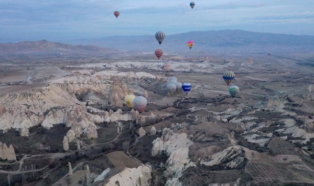 Kapadokya'da sıcak hava balon turları yarın da yapılamayacak