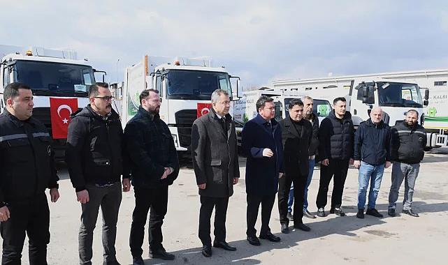 Osmangazi'nin temizlik filosuna 17 araç eklendi