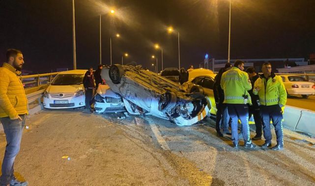 Ankara'da 9 araçlı zincirleme trafik kazası