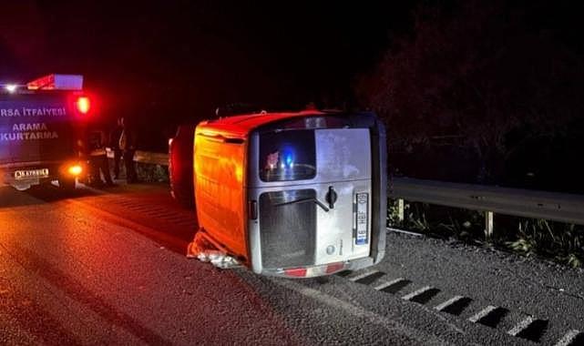 Bursa'da feci kazada 1 kişi öldü !