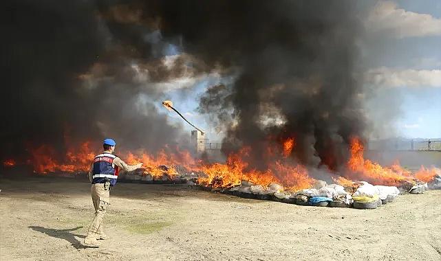 Diyarbakır'da 20 ton uyuşturucu imha edildi