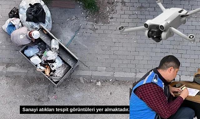 İnegöl Belediyesi'nden dronlu denetim