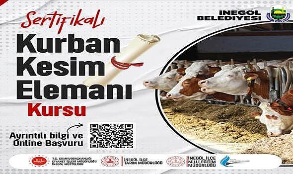 İnegöl'de Kurban Kesim Kursu Kayıtları Başladı
