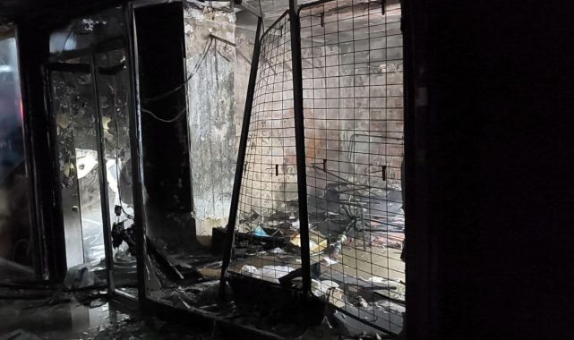 İstanbul'da pasaj yangını