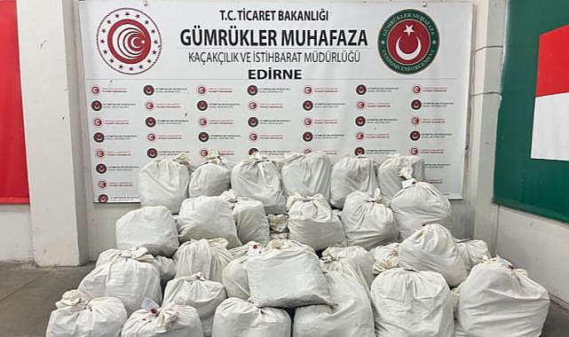 Kapıkule'de 492 kilogram uyuşturucu ele geçirildi