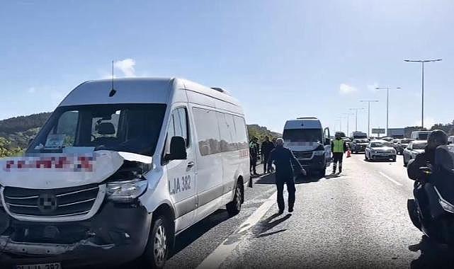 Kuzey Marmara Otoyolu'nda 8 araç birbirine girdi