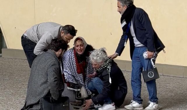 AB Komisyonu önünde Gazzeye ağıt