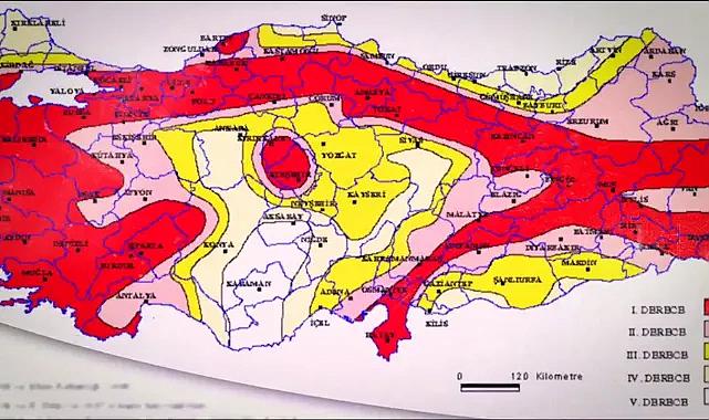 AFAD'dan Türkiye'nin deprem tehlike haritası: Diri faylar tek tek gösterildi