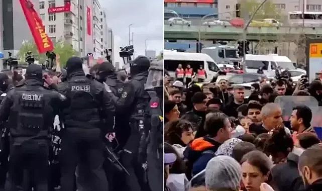 İstanbul'da 1 Mayıs gerginliği! Polis müdahale edince arbede yaşandı
