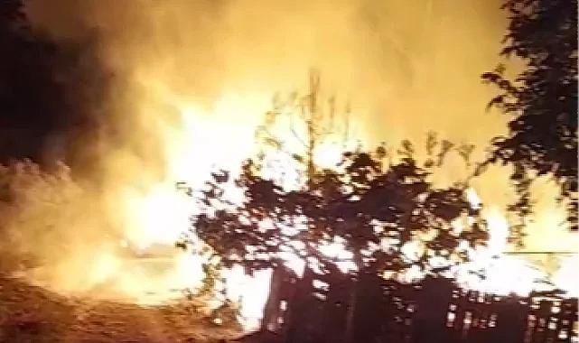Bursa Mudanya'da bağ evinde yangın!