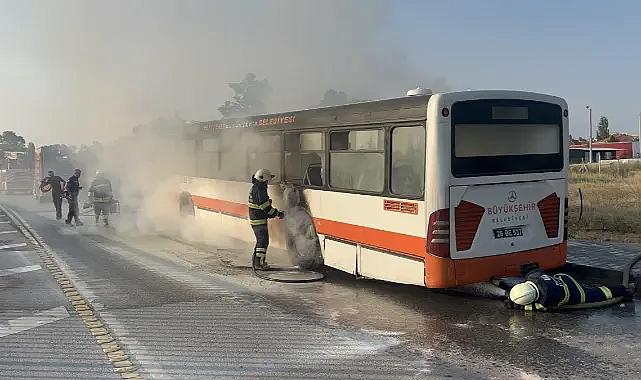 Eskişehir'de belediye otobüsünde yangın: 1 yaralı