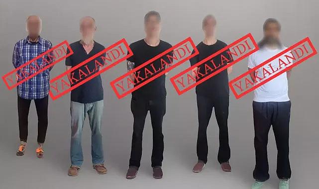 Kırmızı bültenle aranan 5 suçlu yakalanarak Türkiye'ye getirildi