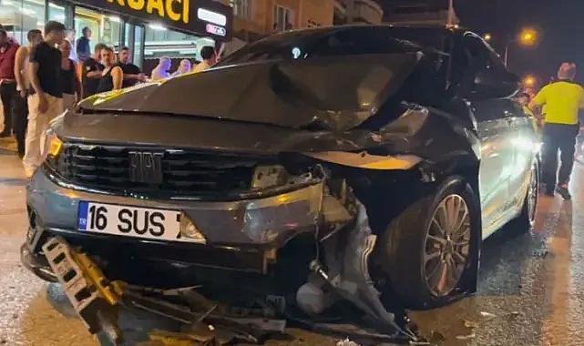 Bursa'da makas atarken kaza yaptı: 2 yaralı