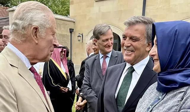 Eski Cumhurbaşkanı Abdullah Gül, Kral Charles'la bir araya geldi