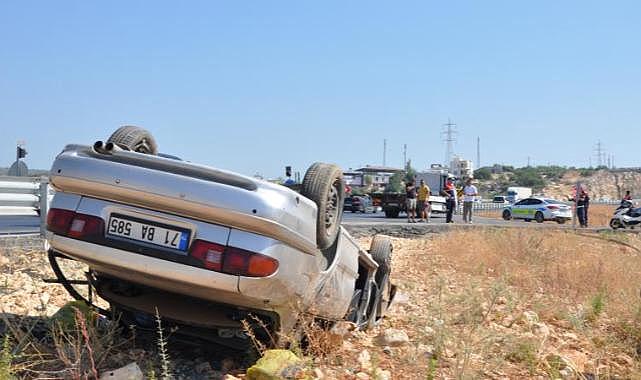 Mersin'de otomobil devrildi: 1 ölü