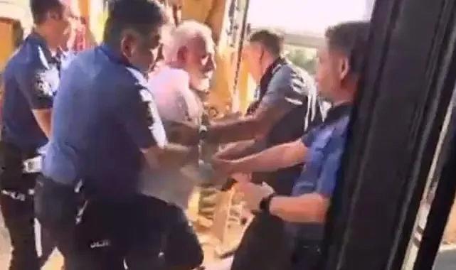 Bursa'da kafeterya yıkımında ortalık karıştı: Bir polis memuru yaralandı