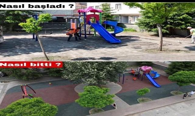 İnegöl Belediyesi Çocuklara Daha Sağlıklı Parklar Sunuyor