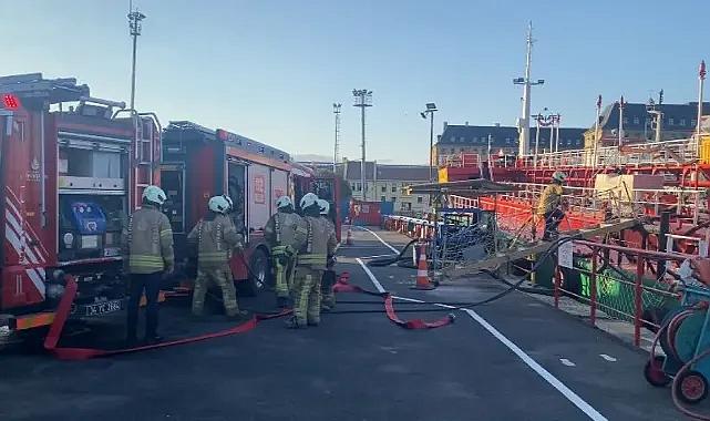 İstanbul Haydarpaşa Limanı’nda yangın
