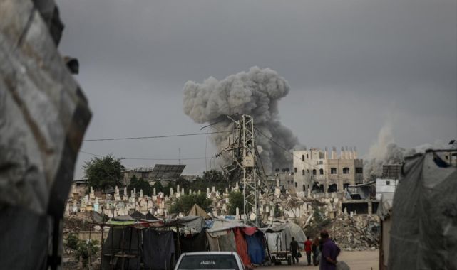 Katil İsrail'in Gazze'ye düzenlediği son saldırılarda 61 kişi hayatını kaybetti