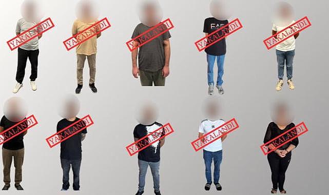 Kırmızı bültenle ve ulusal seviyede aranan 10 suçlu Türkiye'ye getirildi
