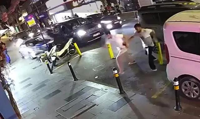 Şişli'de 17 yaşındaki sürücü 7 araca çarptı: 2 kişi ölümden koşarak kurtuldu