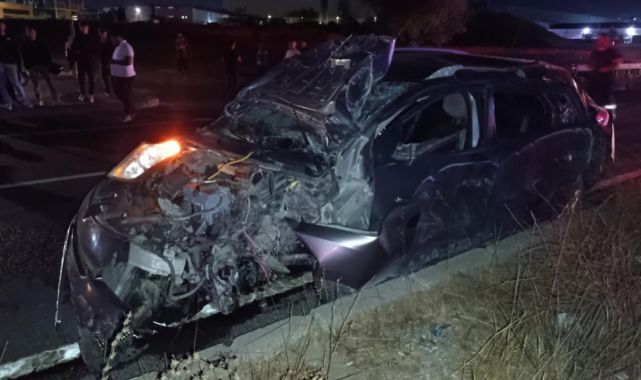 Tekirdağ'da otomobil direğe çarptı: 1 ölü