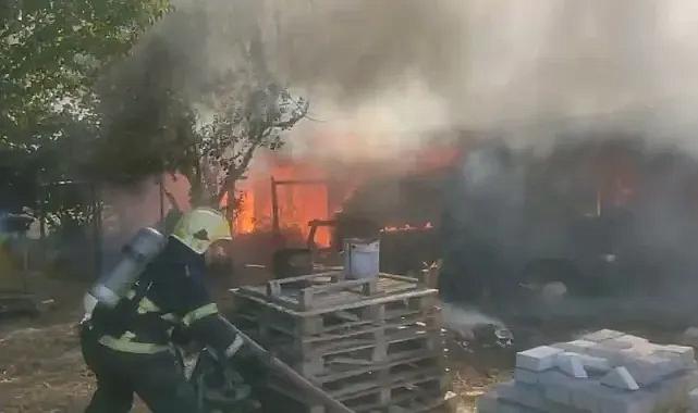 Bursa'da bağ evinden alevler yükseldi