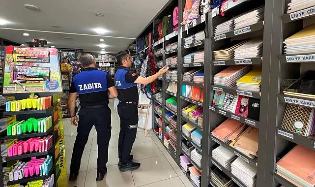Bursa İnegöl Zabıtası'ndan kırtasiyelere sıkı denetim