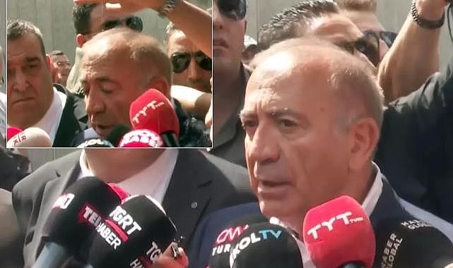 CHP İl Başkanlığı'nın önünde Gürsel Tekin'e su şişesi fırlatıldı