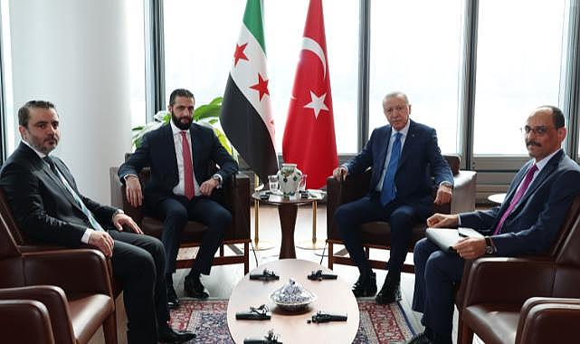 Cumhurbaşkanı Erdoğan, Suriyeli mevkidaşı Şara ile görüştü