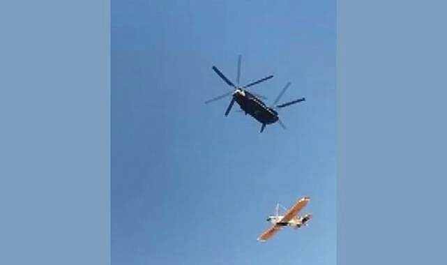 Muğla’da kaza kırıma uğrayan uçak askeri helikopter ile kaldırıldı