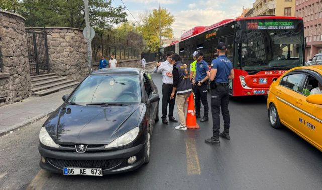 Okul çevrelerinde denetim yapıldı
